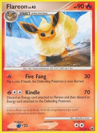 Flareon — Majestic Dawn Pokémon TCG card by Midori Harada
