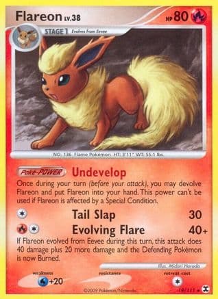 Flareon — Rising Rivals Pokémon TCG card by Midori Harada