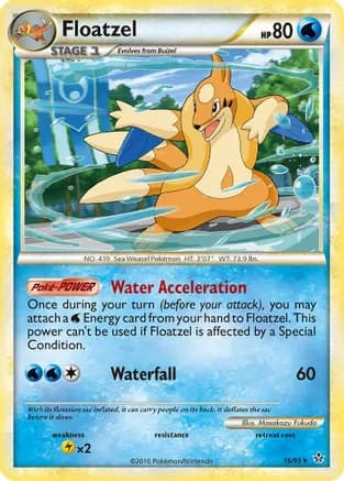Floatzel — Unleashed Pokémon TCG card by Masakazu Fukuda