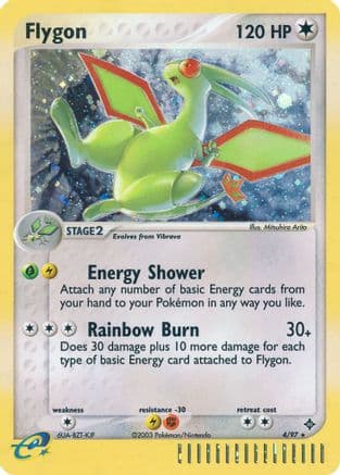 Flygon - 4/97 — Dragon Pokémon TCG card by Mitsuhiro Arita