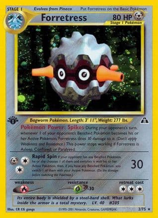 Forretress (2) — Neo Discovery Pokémon TCG card by CR CG gangs