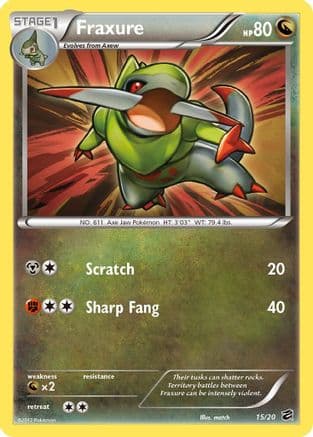 Fraxure (15) — Dragon Vault Pokémon TCG card by match