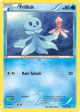 Frillish — Noble Victories Pokémon TCG card by Naoyo Kimura