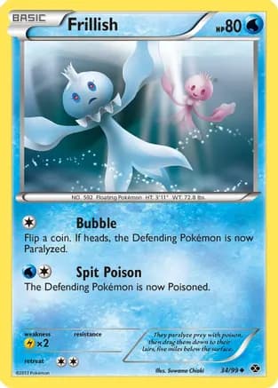Frillish — Next Destinies Pokémon TCG card by Suwama Chiaki