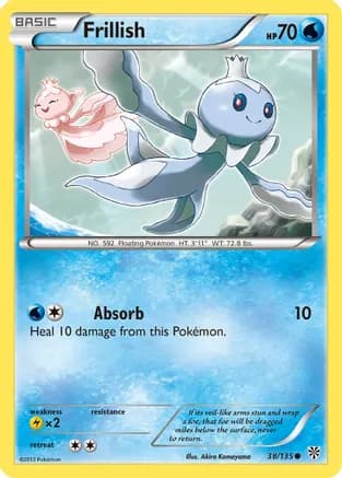 Frillish — Plasma Storm Pokémon TCG card by Akira Komayama
