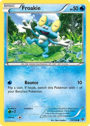 Froakie — XY Base Set Pokémon TCG card by Ken Sugimori