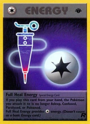 Full Heal Energy — Team Rocket Pokémon TCG card by Keiji Kinebuchi