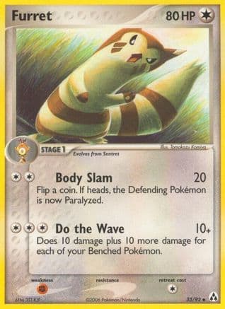 Furret — Legend Maker Pokémon TCG card by Tomokazu Komiya