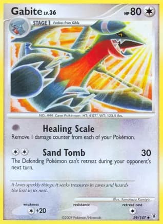 Gabite — Supreme Victors Pokémon TCG card by Tomokazu Komiya