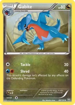 Gabite (88) — Dragons Exalted Pokémon TCG card by Mitsuhiro Arita