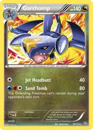 Garchomp (91) — Dragons Exalted Pokémon TCG card by Naoki Saito