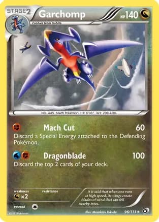 Garchomp — Legendary Treasures Pokémon TCG card by Masakazu Fukuda