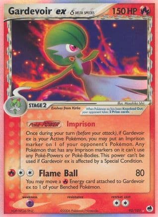 Gardevoir ex (Delta Species) — EX Dragon Frontiers Pokémon TCG card by Atsuko Nishida