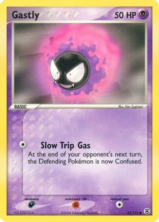 Gastly — FireRed & LeafGreen Pokémon TCG card by Takashi Yamaguchi