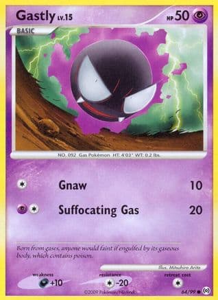 Gastly (64) — Arceus Pokémon TCG card by Mitsuhiro Arita