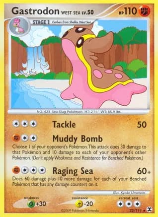 Gastrodon West Sea — Rising Rivals Pokémon TCG card by Kyoko Umemoto