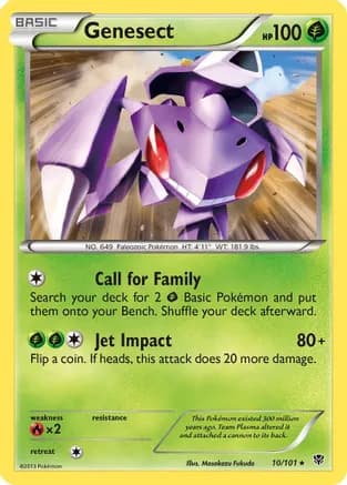 Genesect — Plasma Blast Pokémon TCG card by Masakazu Fukuda
