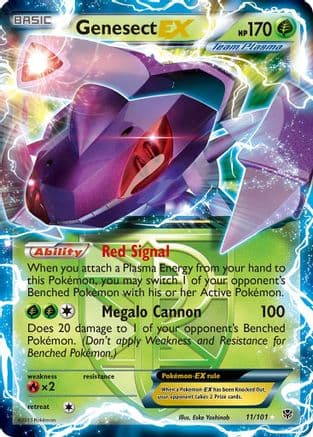 Genesect EX (Team Plasma) — Plasma Blast Pokémon TCG card by Eske Yoshinob