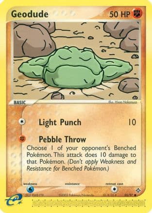 Geodude - 55/97 — Dragon Pokémon TCG card by Hisao Nakamura