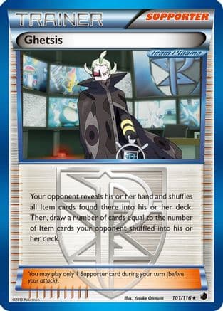 Ghetsis (Team Plasma) — Plasma Freeze Pokémon TCG card by Yusuke Ohmura