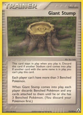 Giant Stump — Legend Maker Pokémon TCG card by Ryo Ueda