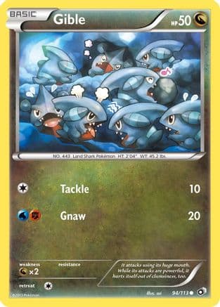 Gible — Legendary Treasures Pokémon TCG card by saino misaki