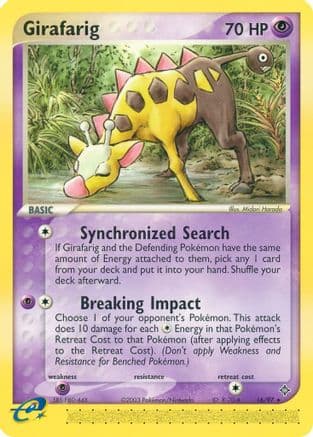 Girafarig — Dragon Pokémon TCG card by Aya Kusube