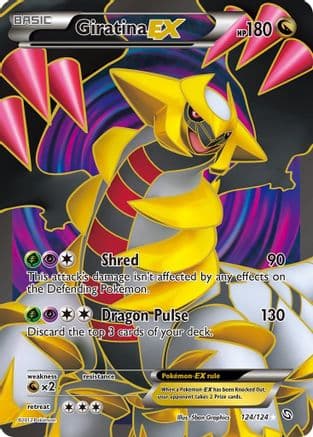 Giratina EX (124 Full Art) — Dragons Exalted