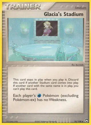 Glacia's Stadium — EX Power Keepers Pokémon TCG card by Ryo Ueda