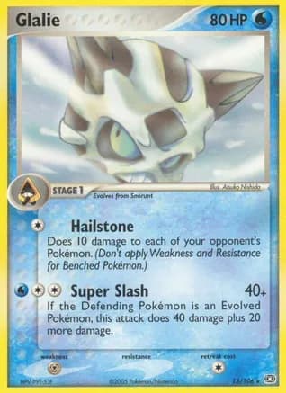 Glalie — EX Emerald Pokémon TCG card by Atsuko Nishida
