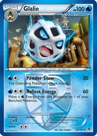 Glalie (Team Plasma) — Plasma Blast Pokémon TCG card by Sben Graphics