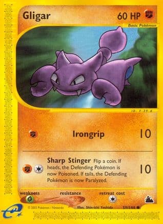 Gligar — Skyridge Pokémon TCG card by Shin-ichi Yoshida