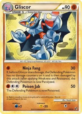 Gliscor — Undaunted Pokémon TCG card by Naoki Saito