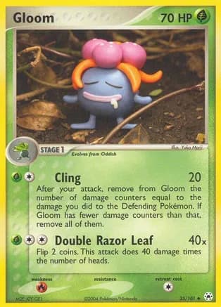 Gloom — EX Hidden Legends Pokémon TCG card by Yuka Morii