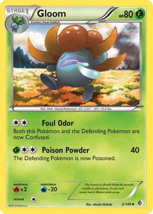 Gloom — Boundaries Crossed Pokémon TCG card by Yoriyuki Ikegami