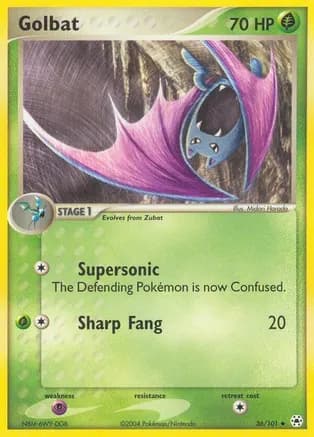 Golbat — EX Hidden Legends Pokémon TCG card by Midori Harada
