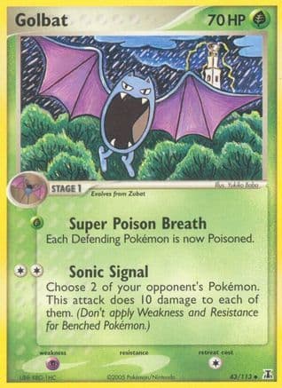 Golbat — EX Delta Species Pokémon TCG card by Yukiko Baba