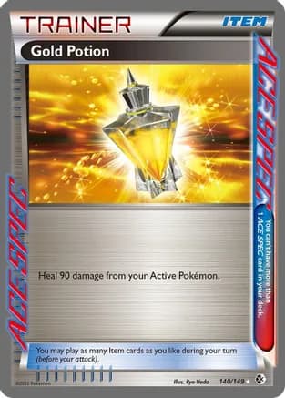 Gold Potion — Boundaries Crossed Pokémon TCG card by Ryo Ueda