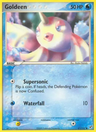Goldeen — EX Deoxys Pokémon TCG card by Atsuko Nishida