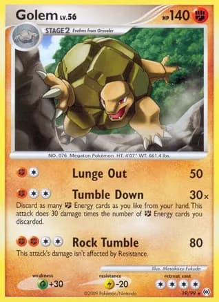 Golem — Arceus Pokémon TCG card by Masakazu Fukuda