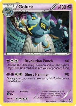 Golurk — Dragons Exalted Pokémon TCG card by Ryo Ueda