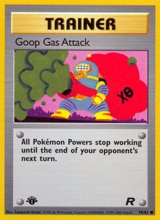 Goop Gas Attack — Team Rocket Pokémon TCG card by Sumiyoshi Kizuki