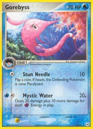 Gorebyss — EX Hidden Legends Pokémon TCG card by Kagemaru Himeno
