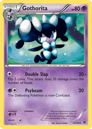 Gothorita (45) — Emerging Powers Pokémon TCG card by Atsuko Nishida