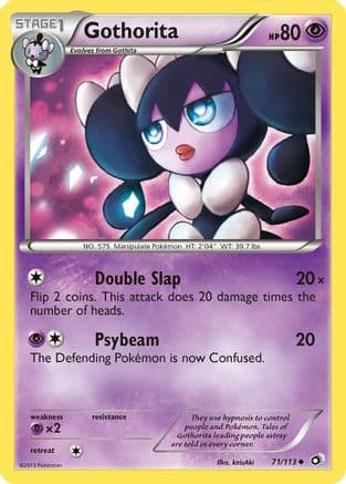 Gothorita — Legendary Treasures Pokémon TCG card by kirisAki