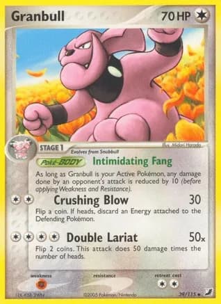 Granbull — EX Unseen Forces Pokémon TCG card by Mitsuhiro Arita