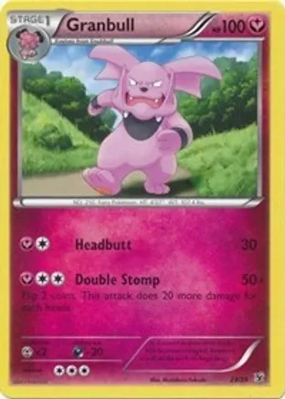 Granbull — Kalos Starter Set Pokémon TCG card by Masakazu Fukuda