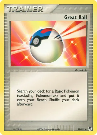 Great Ball — EX FireRed & LeafGreen Pokémon TCG card by Nakaoka