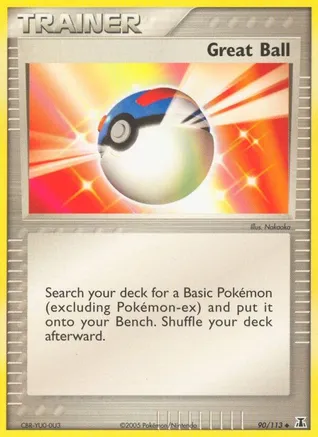 Great Ball — EX Delta Species Pokémon TCG card by Nakaoka
