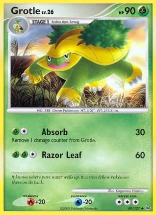 Grotle — Platinum Pokémon TCG card by Kagemaru Himeno